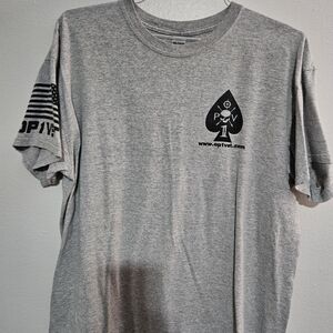 Men's OPIVET Gildan Gray Short Sleeve Graphic Tee